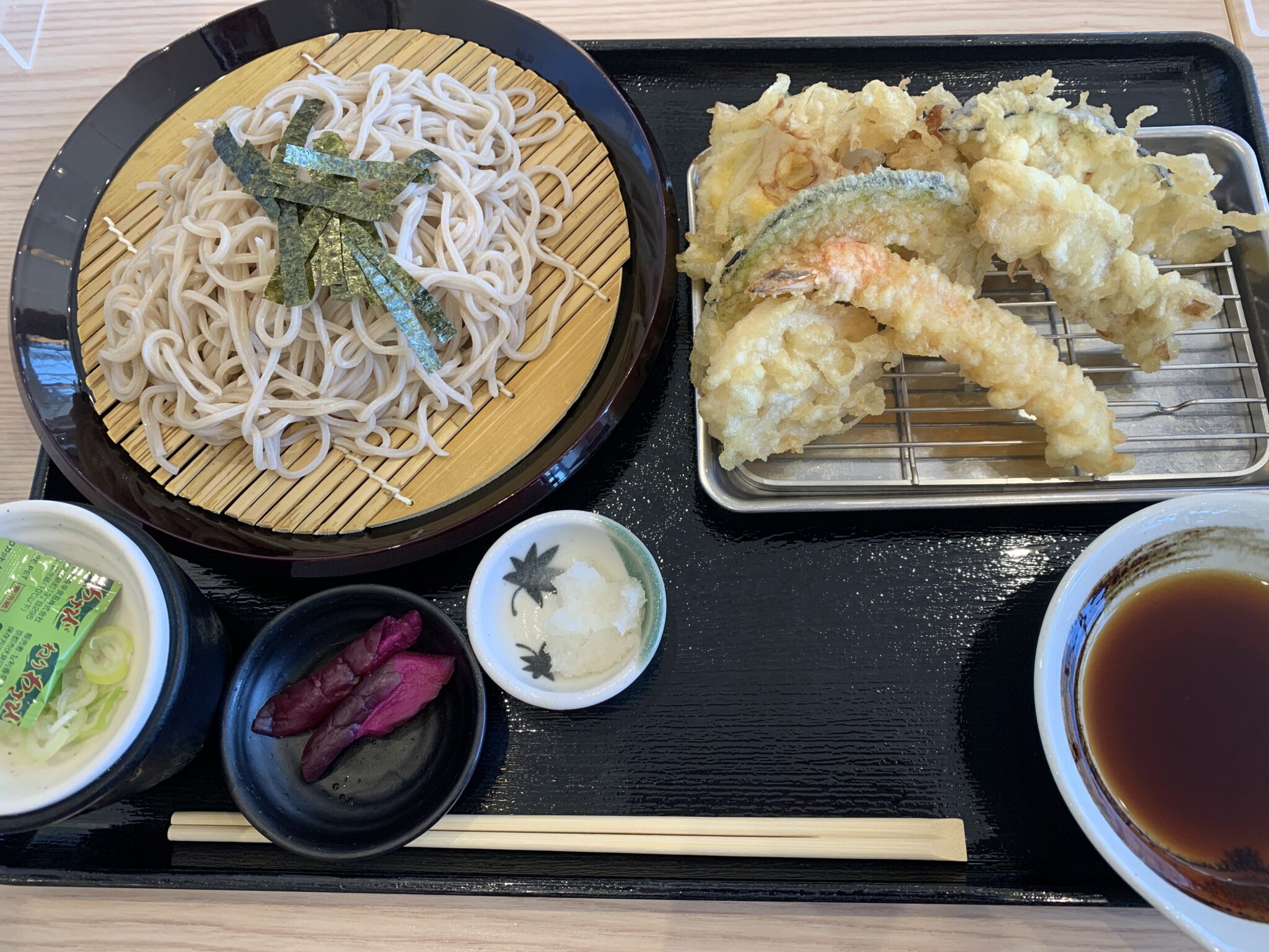 揚げ天まるの蕎麦（そば）は美味しい？天ざるセット実食レビュー 主婦めせん